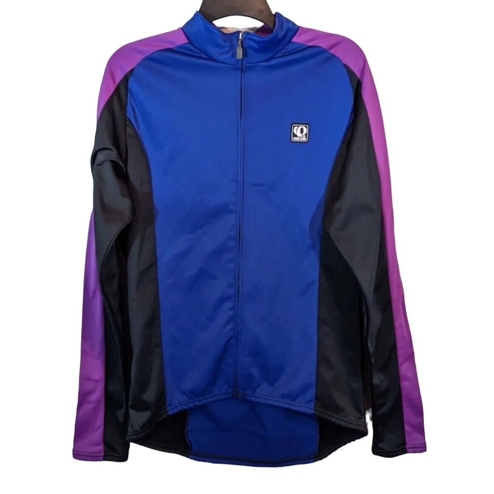Pearl Izumi Women’s Sz M Blue Technical Wear Zip Up Long Sleeve Cycling Jacket